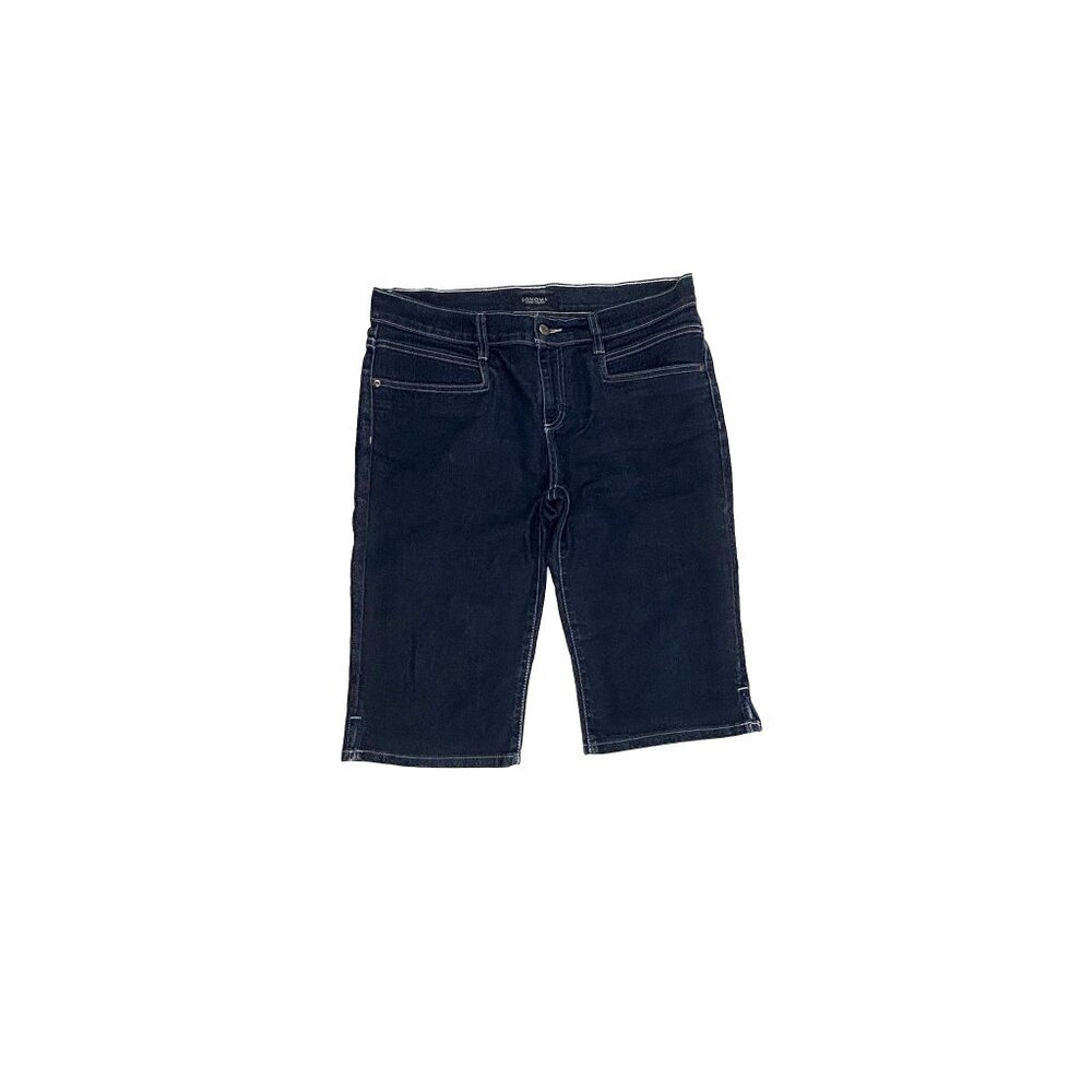 Sonoma Skimmer Back Flap Pockets Women's‎ size 12 Dark Wash Blue Denim Jeans